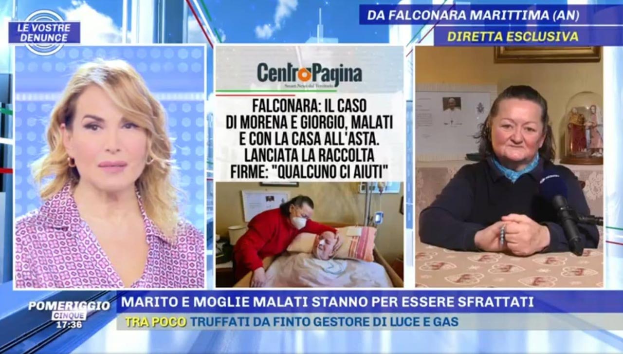 Morena e Giorgio a Pomeriggio 5