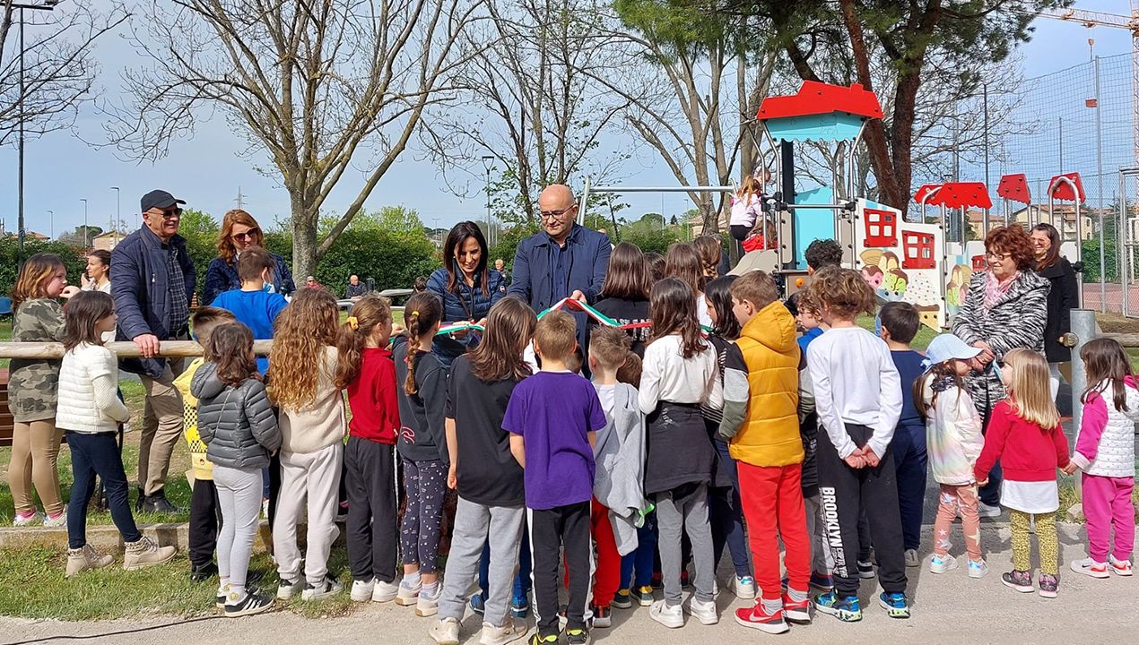 Inaugurato il parco giochi a Rosciano