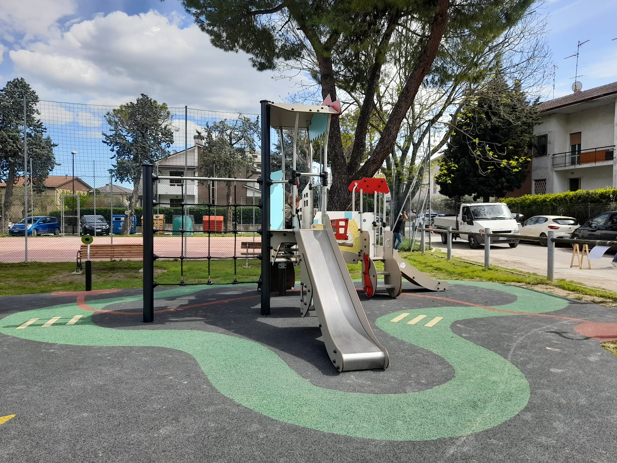 Il nuovo parco giochi a Rosciano
