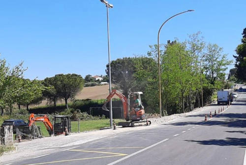 Trecastelli: via ai lavori per la pista ciclo-pedonale Croce Monterado