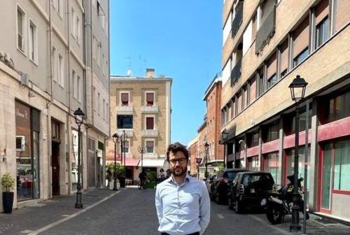 Pesaro, asse via Passeri-via Curiel, Pozzi: «Lavori spediti per un centro storico più bello e verde»