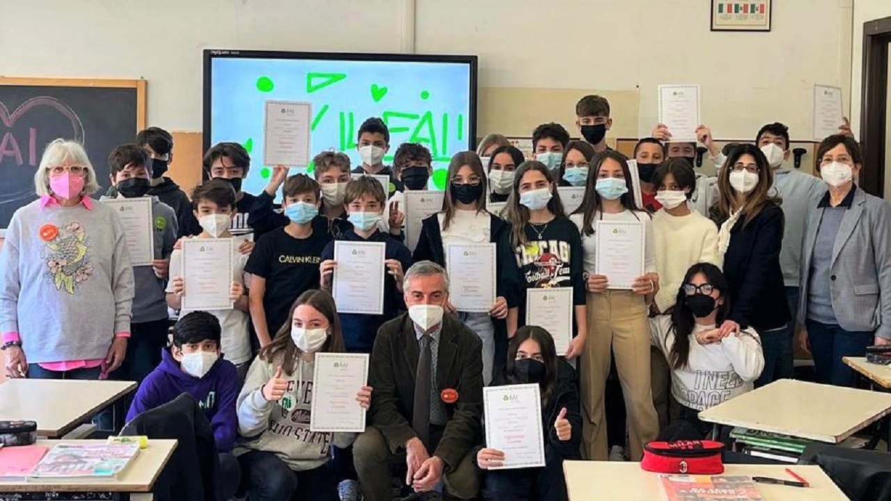 Premiati gli alunni della scuola Marchetti di Senigallia, apprendisti ciceroni alle giornate Fai di primavera 2022