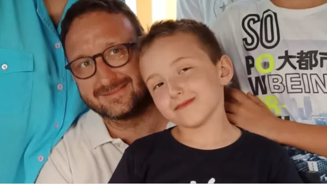 Davide Zandri con il figlio Fabio