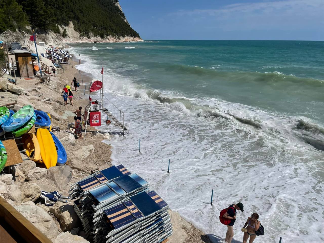 La spiaggia di San Michele a Sirolo