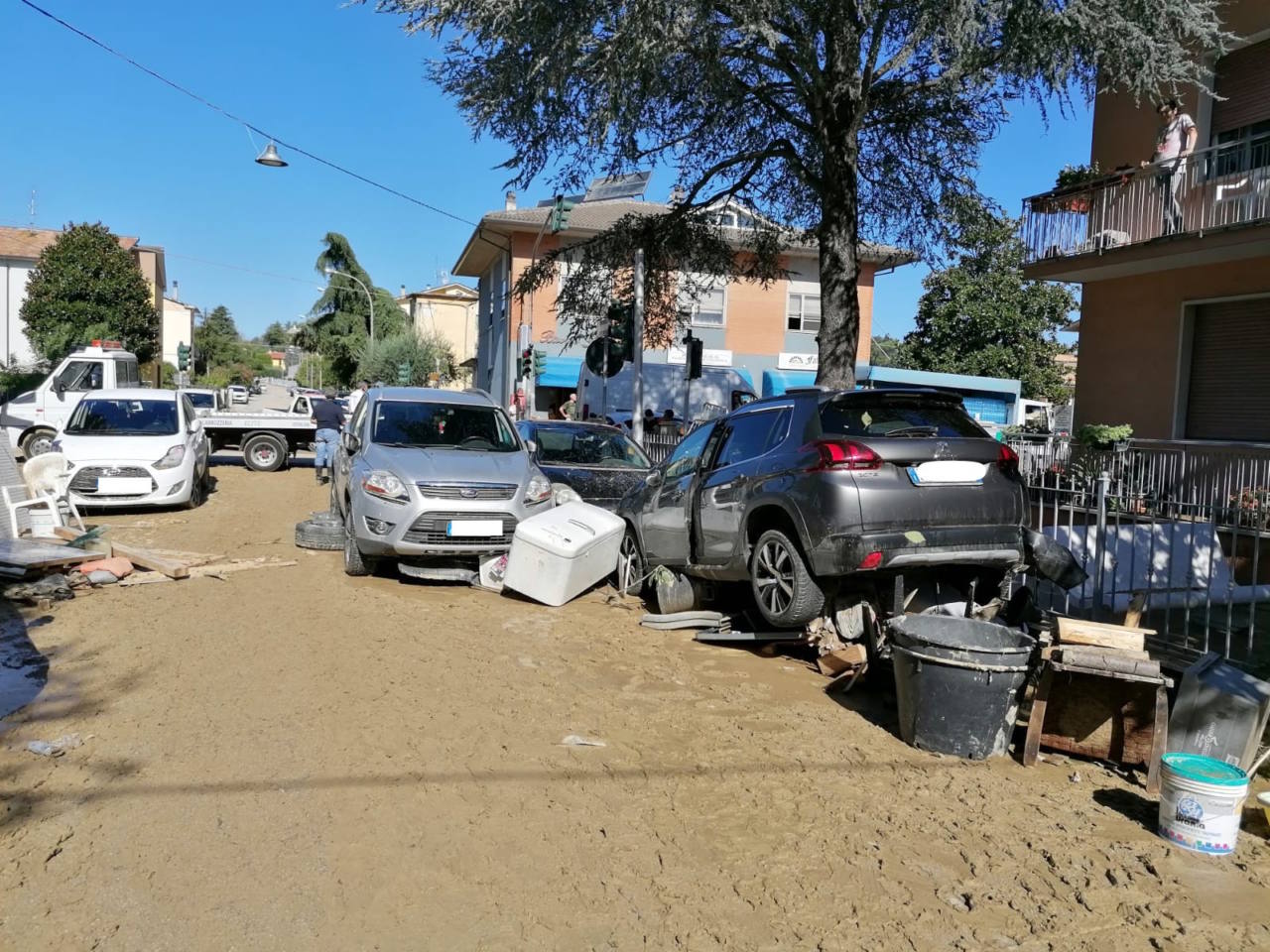 I danni dell'alluvione a Pianello di Ostra