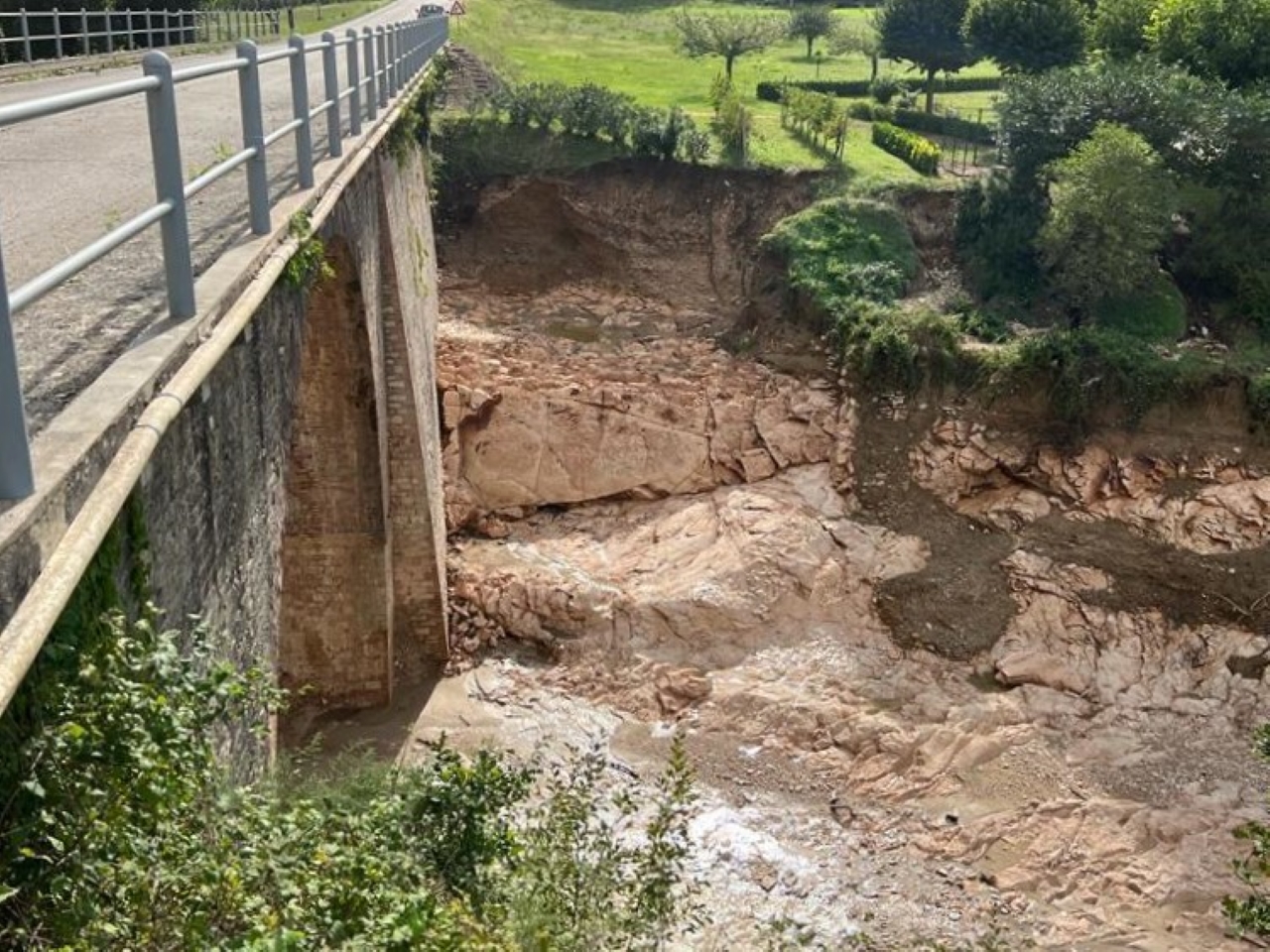 Danni ai ponti di Arcevia per il maltempo del 15 e 16 settembre 2022