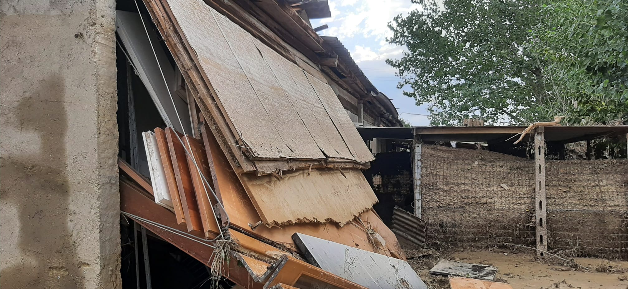 I danni causati dall'alluvione a Passo Ripe di Trecastelli