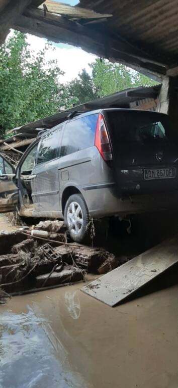 I danni causati dall'alluvione a Passo Ripe di Trecastelli