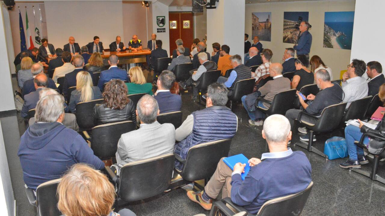 L'incontro in Regione Marche con i sindaci dei Comuni colpiti dal maltempo del 15 e 16 settembre 2022