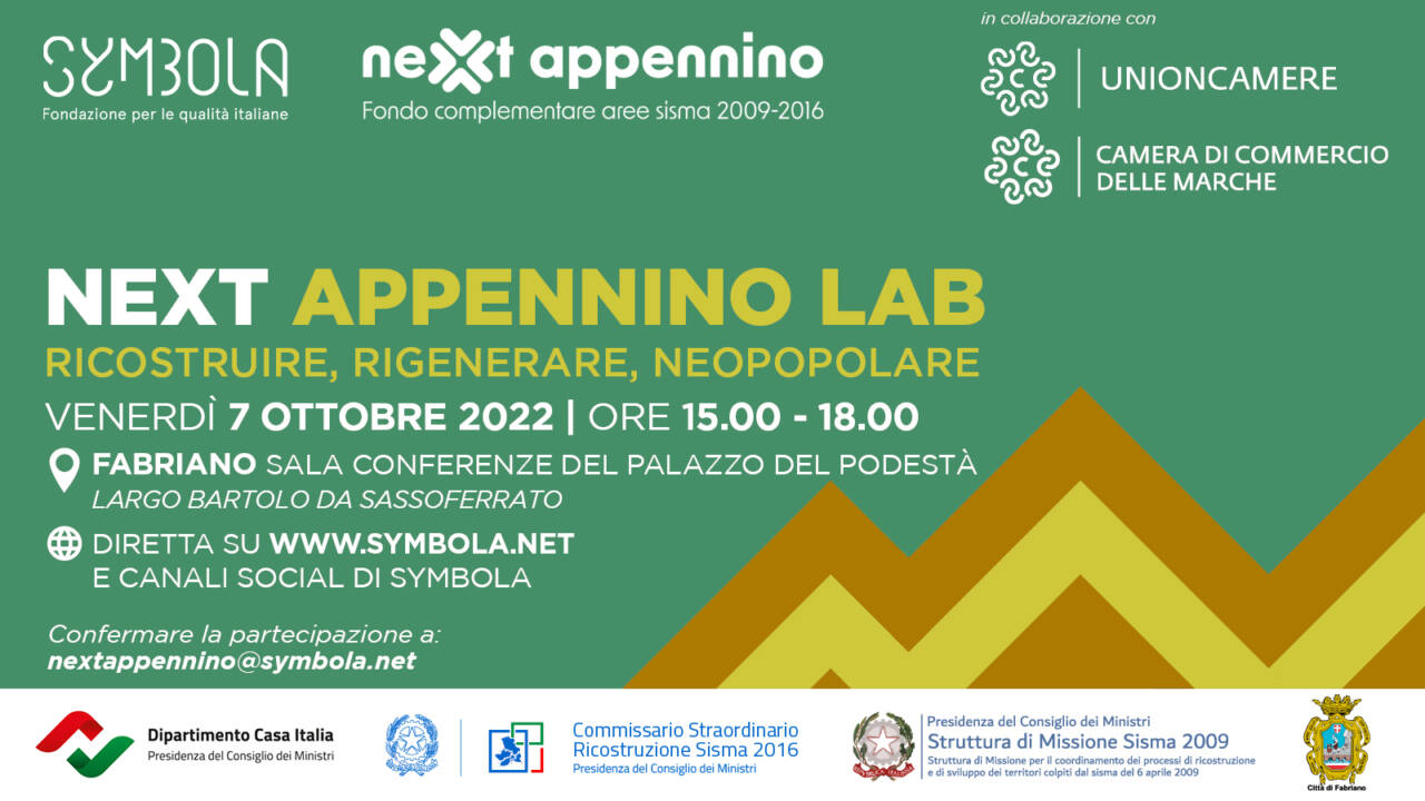 Next Appennino Lab - Ricostruire, rigenerare, neopopolare