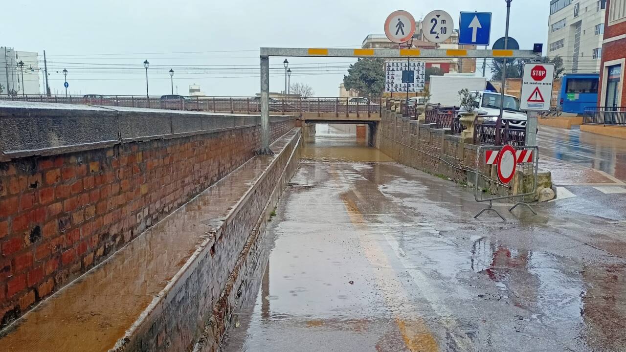 Sottopasso allagato in via Perilli, a Senigallia