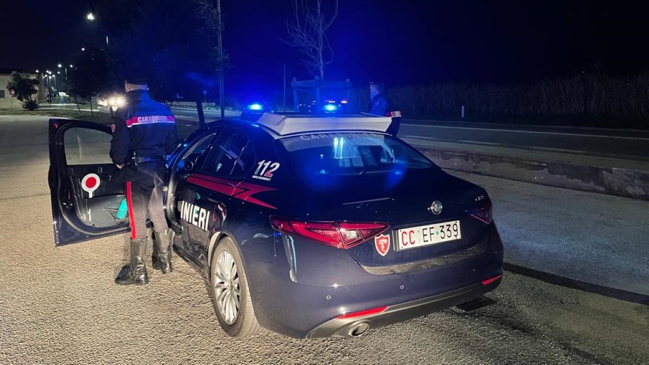 I controlli stradalil da parte dei carabinieri a Senigallia