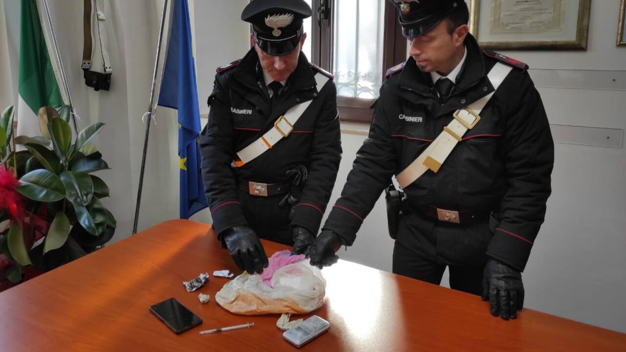 La droga posta sotto sequestro dai Carabinieri di Jesi