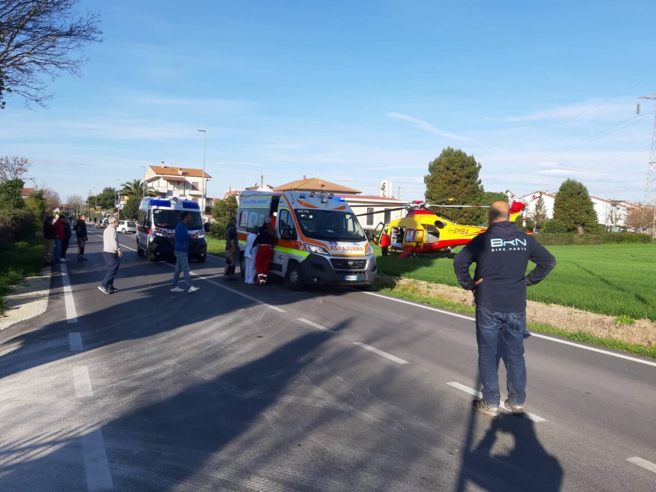 L'incidente in via Che Guevara a Castelfidardo