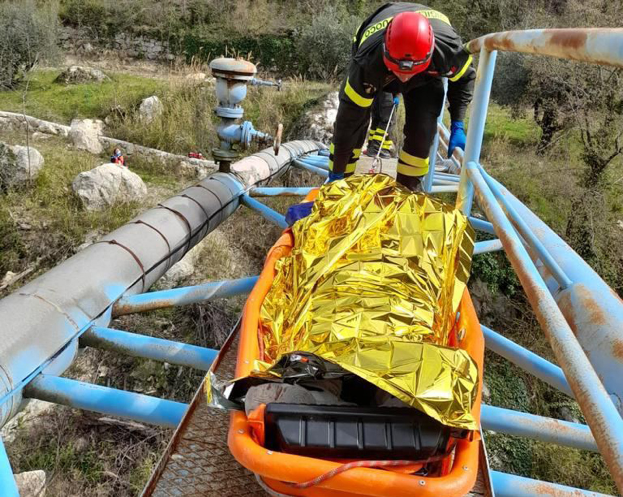 Soccorso a Castel Trosino