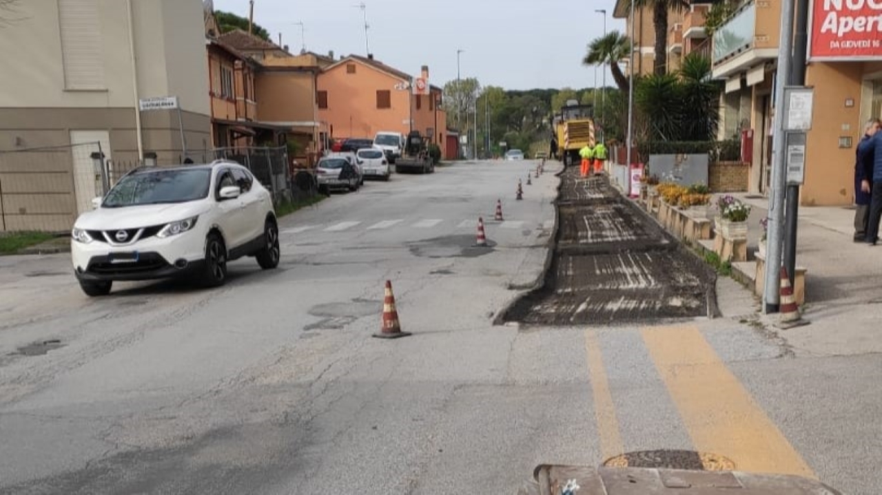 Partiti i lavori in via Corinaldese, a Senigallia