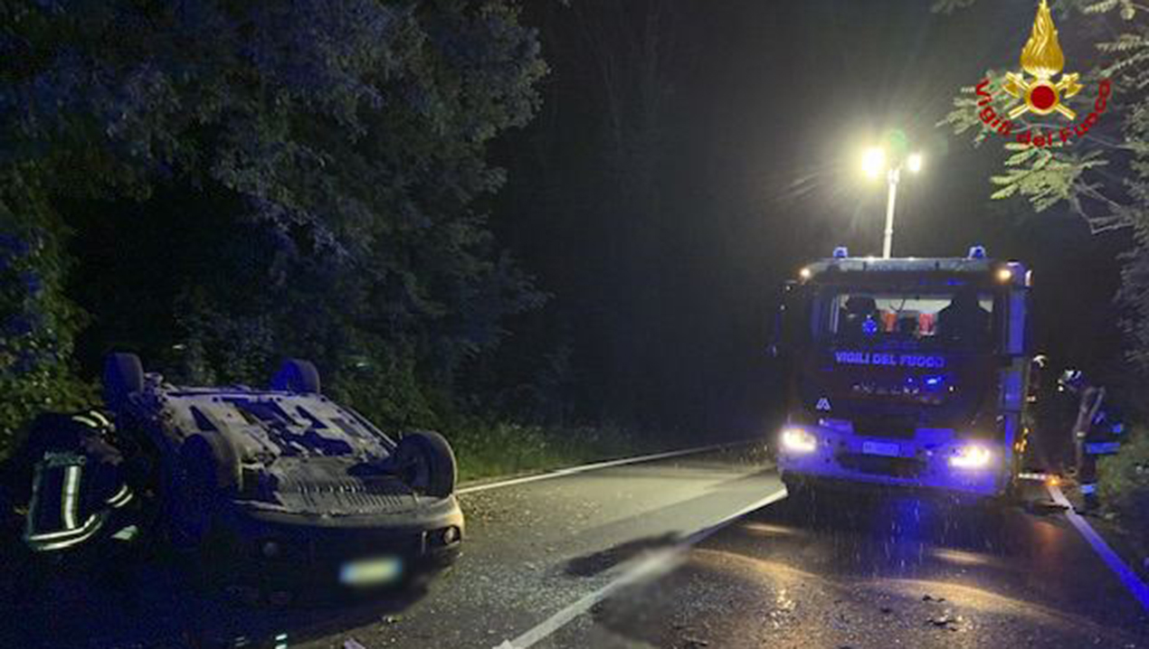 Pauroso incidente nella prima serata del 13 maggio lungo la provinciale Rotelli, a Macerata