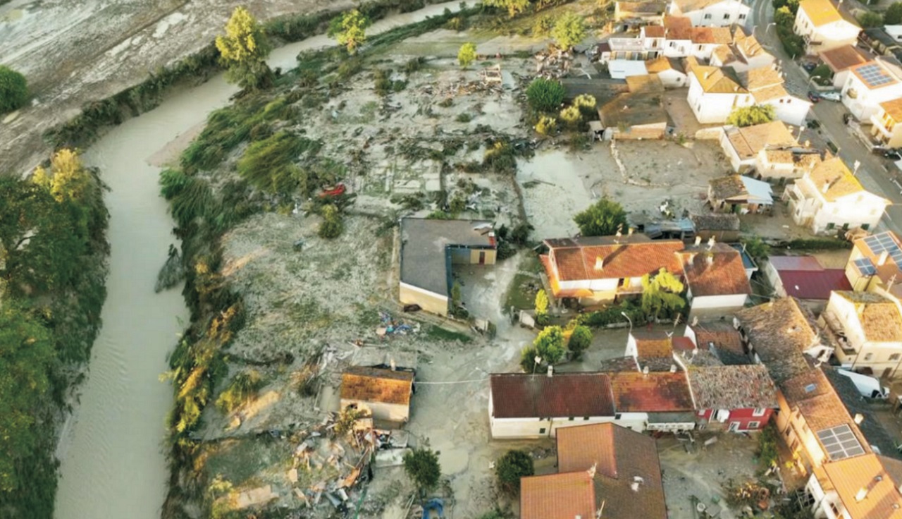Pianello di Ostra, una delle aree più duramente colpite dall'alluvione del 15 settembre 2022
