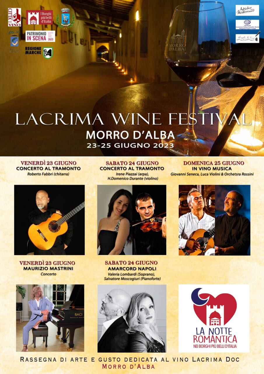 La locandina del Lacrima Wine Festival 2023 a Morro d'Alba