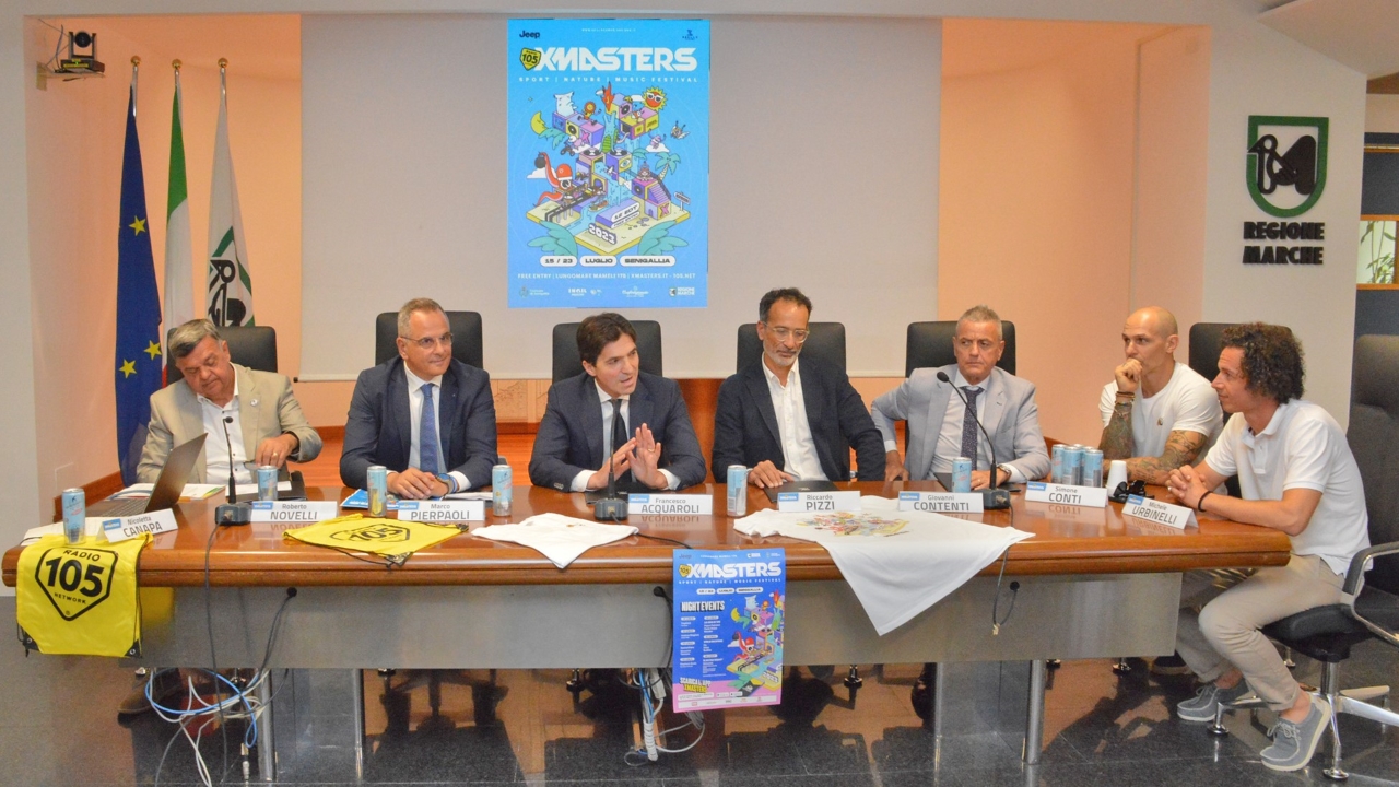 Presentata in Regione Marche la 12esima edizione di XMasters che si terrà sulla spiaggia di Senigallia