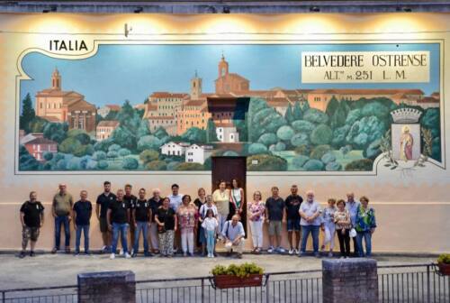 Belvedere Ostrense, inaugurato il murale che accoglie i turisti
