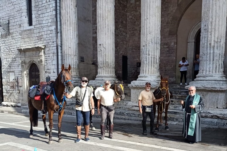 I cavalieri alla benedizione