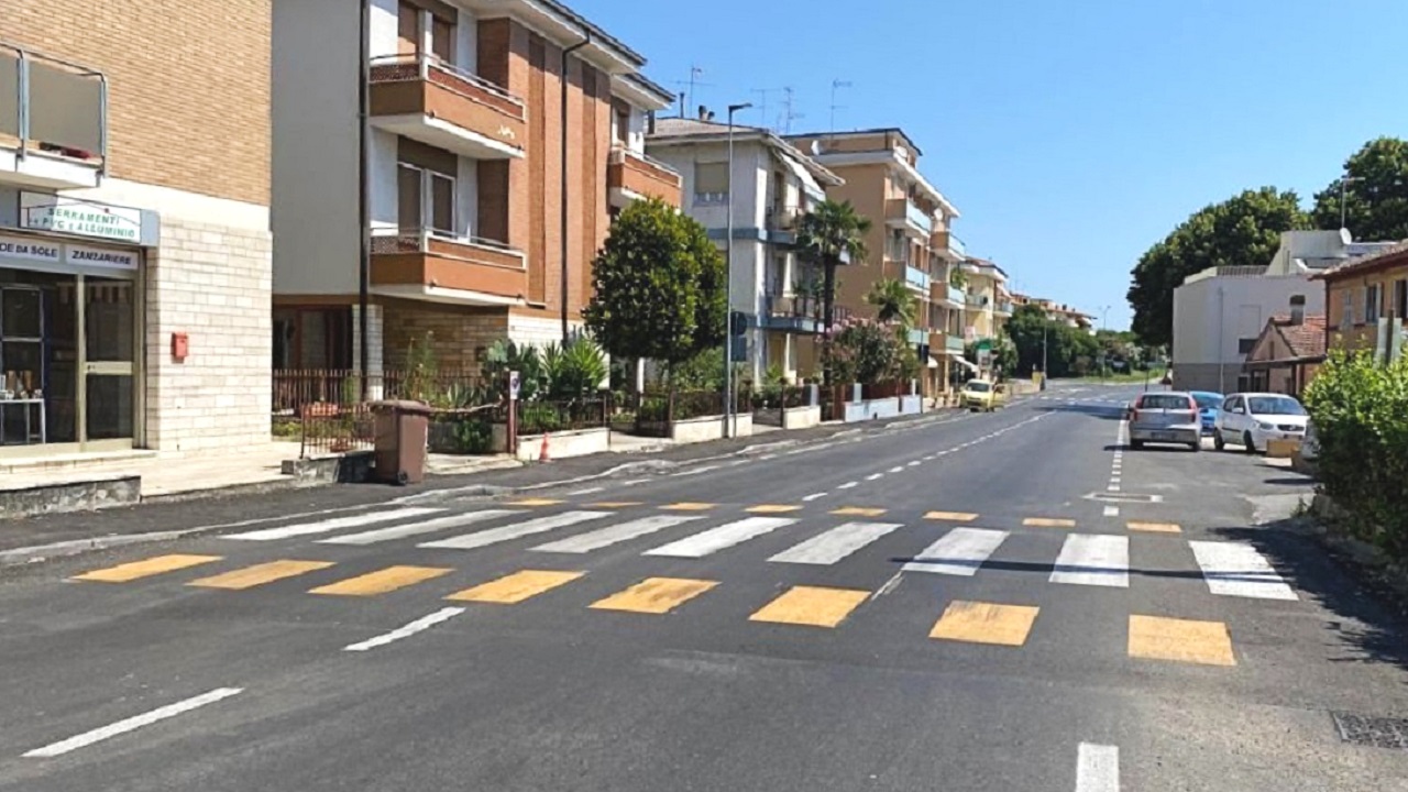 Sicurezza stradale, concluso l'intervento a Borgo Ribeca di Senigallia