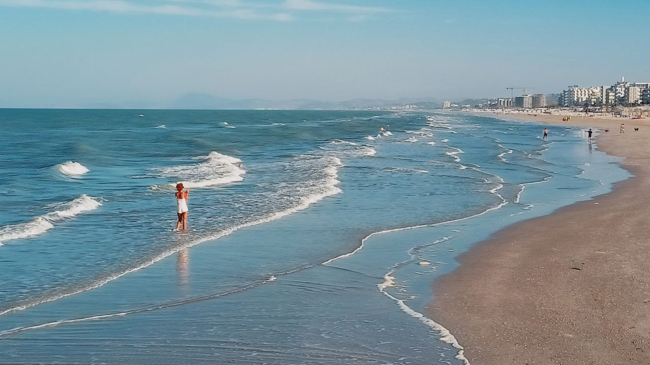Il mare e la spiaggia di velluto a Senigallia