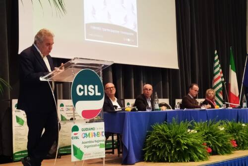 Assemblea Cisl, Sbarra a Pesaro: «Le Marche laboriose: impegnate a produrre sviluppo e benessere»