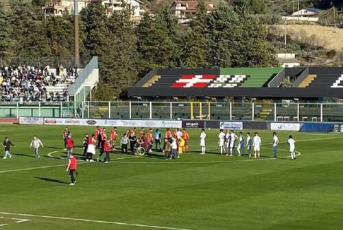 Samb beffata nel finale, pari nel derby Ascoli-Fano