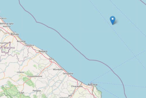 Terremoto, scossa di magnitudo 2.6 al largo di Pesaro