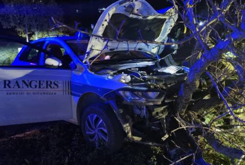 Ancona, metronotte si schianta in servizio: incidente davanti a Ingegneria – FOTO