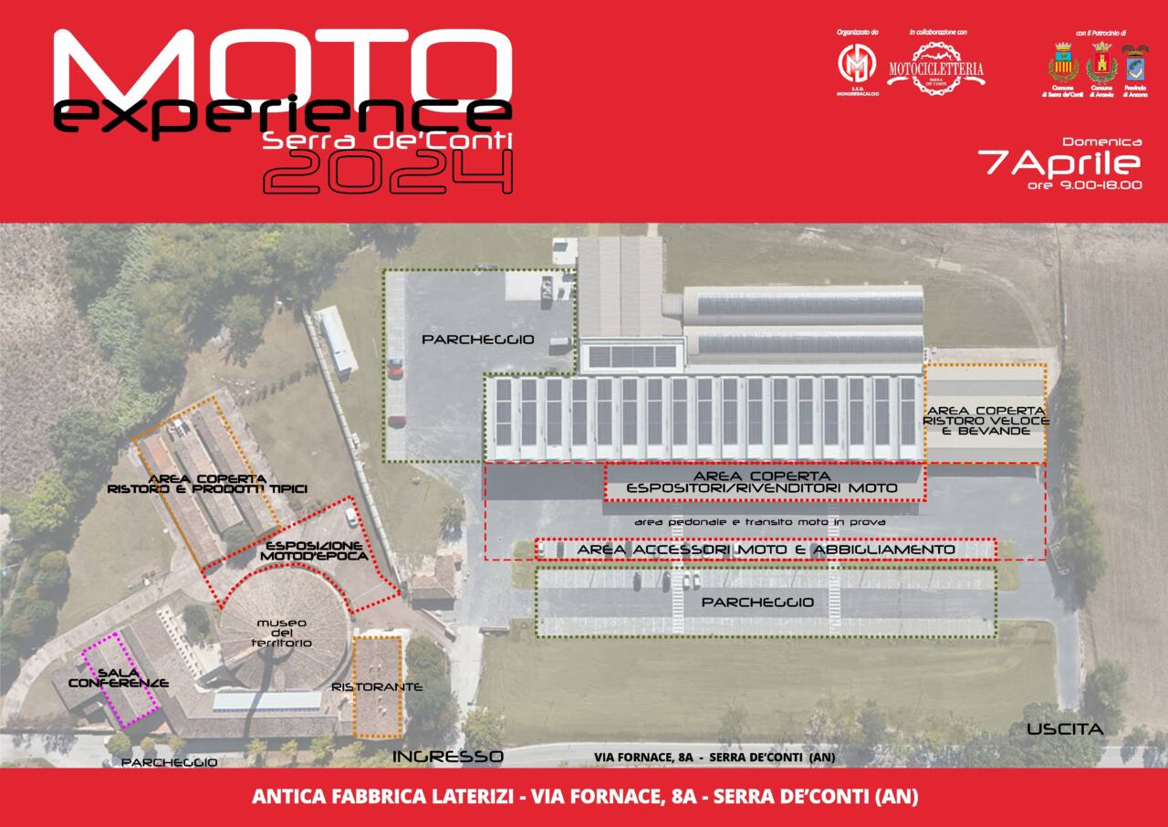 La mappa di Serra de' Conti Moto Experience 2024