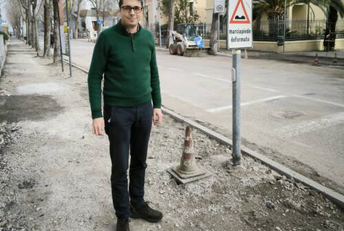 Pesaro, Redaelli: «I marciapiedi in viale della Vittoria sono in condizioni pietose, il Comune è in ritardo»