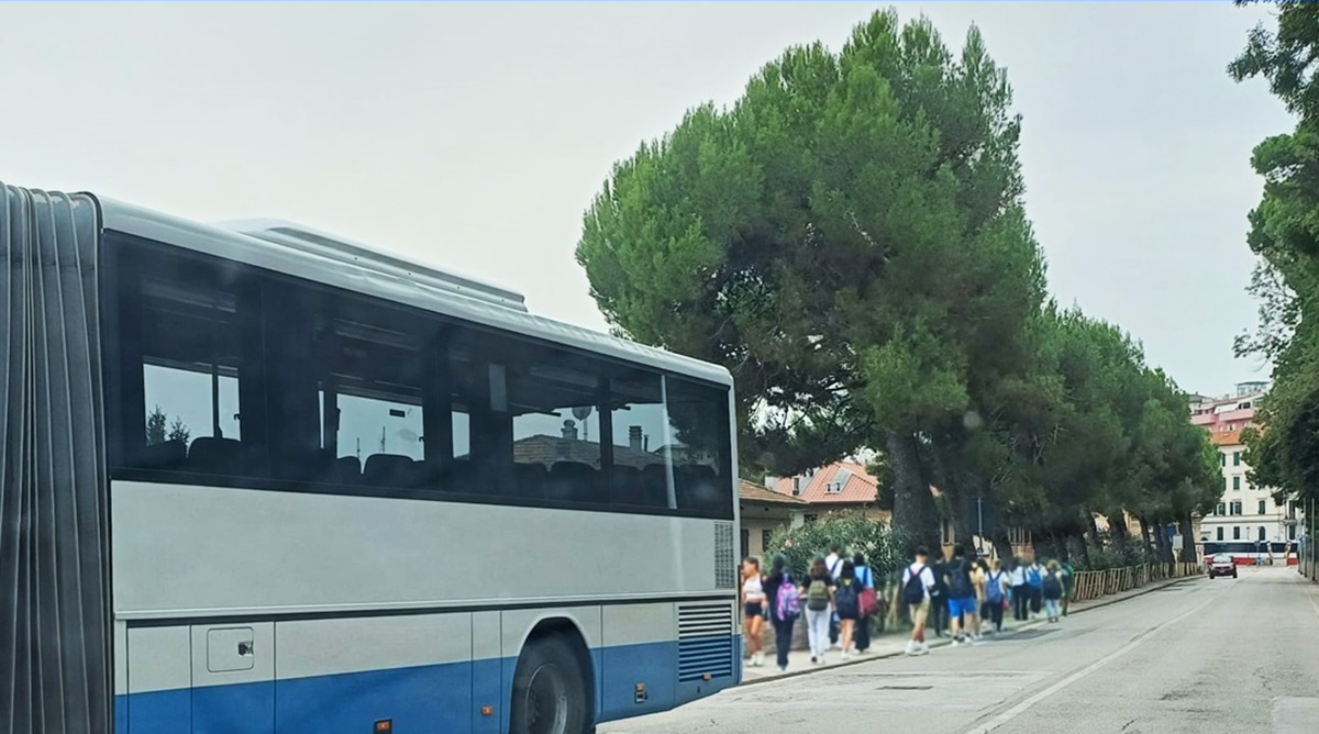 Un autobus a Castelfidardo