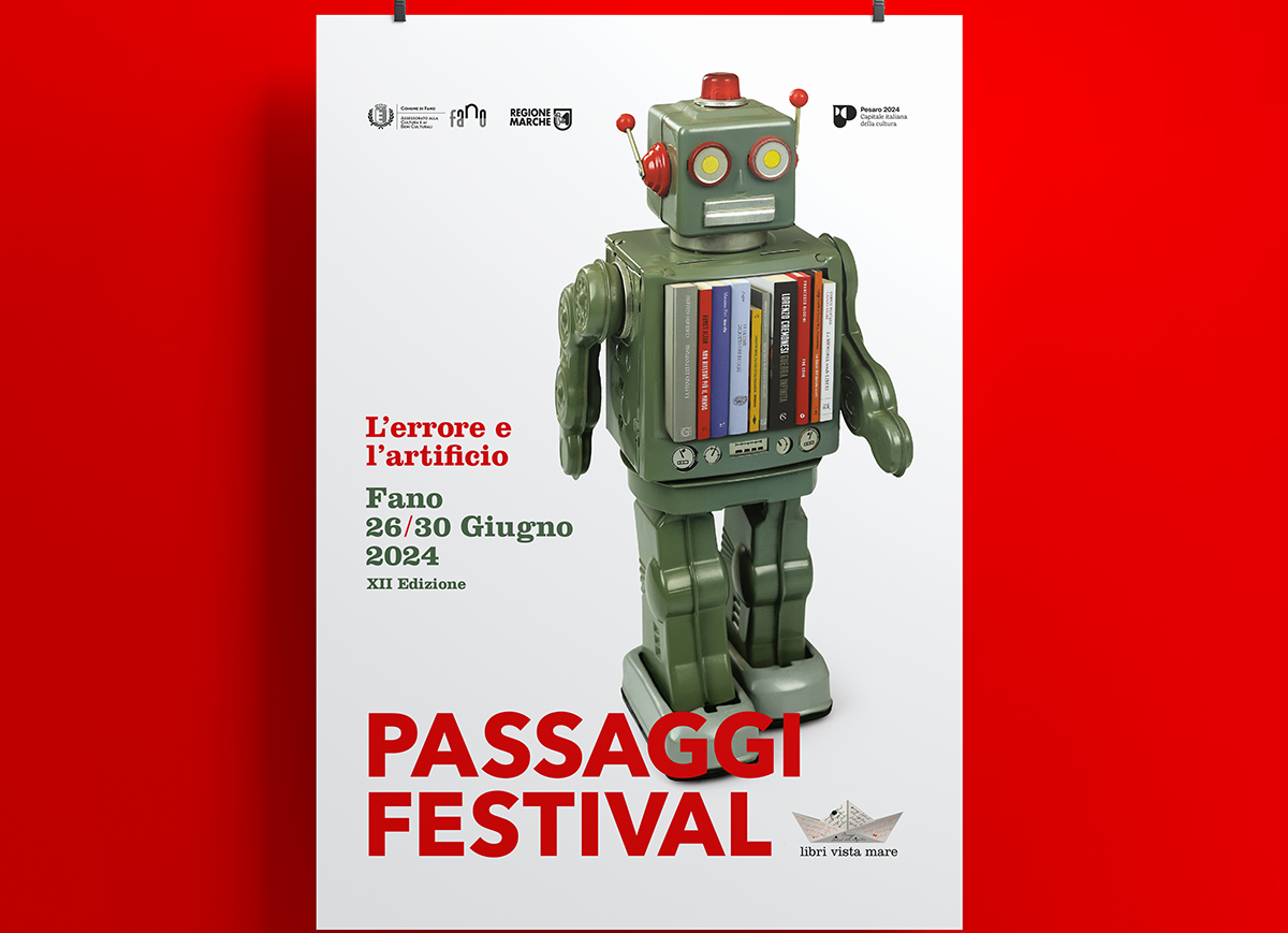 Passaggi Festival 2024, Con i libri nel cuore: l'immagine firmata dai creativi Andrea Zaccone e Luca Guerra