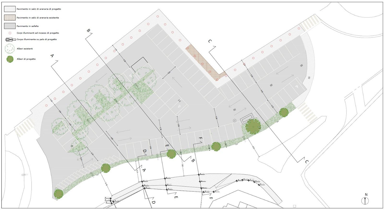 Il progetto per la riqualificazione del parcheggio della "pesa" in centro storico a Senigallia