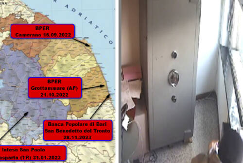 Rapine in banche tra Marche e Umbria: arrestato basista. Denunciati 4 complici