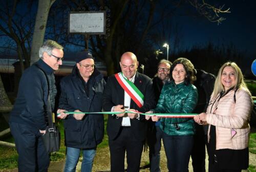 Osimo, inaugurato il nuovo tratto della pista ciclabile illuminato