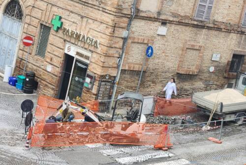 Osimo, tanti i cantieri sulle strade: partiti anche i lavori per il selciato in centro storico