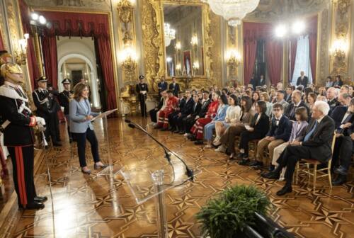 Loreto, in Quirinale il presidente Mattarella consegna l’attestato di Alfiere a Irene Marabini