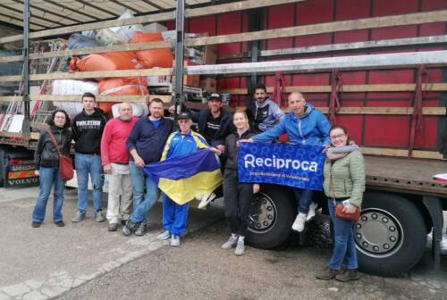 Un tir di solidarietà da Pesaro all’Ucraina con i volontari dell’associazione Reciproca