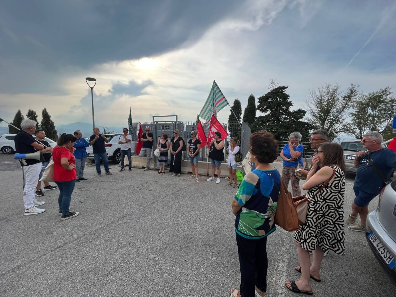 La protesta alla Rsa di Ripatransone