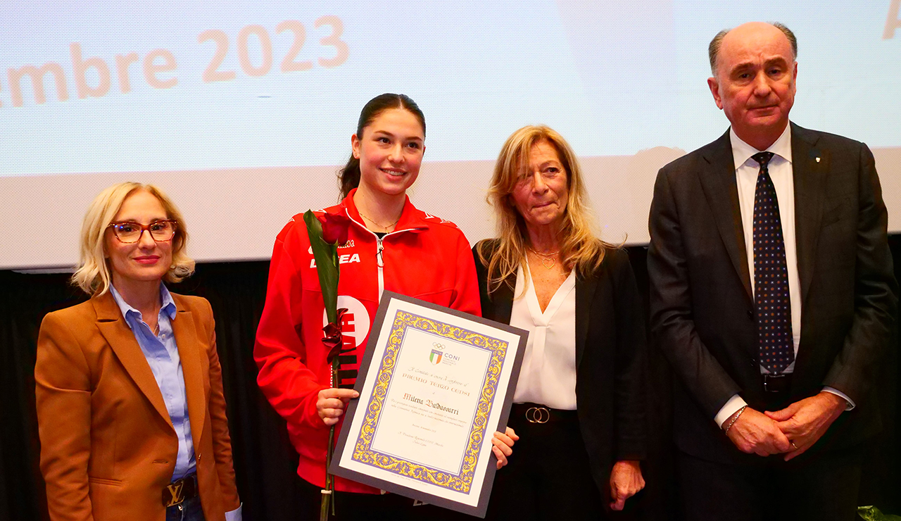 La premiazione di Milena Baldassarri
