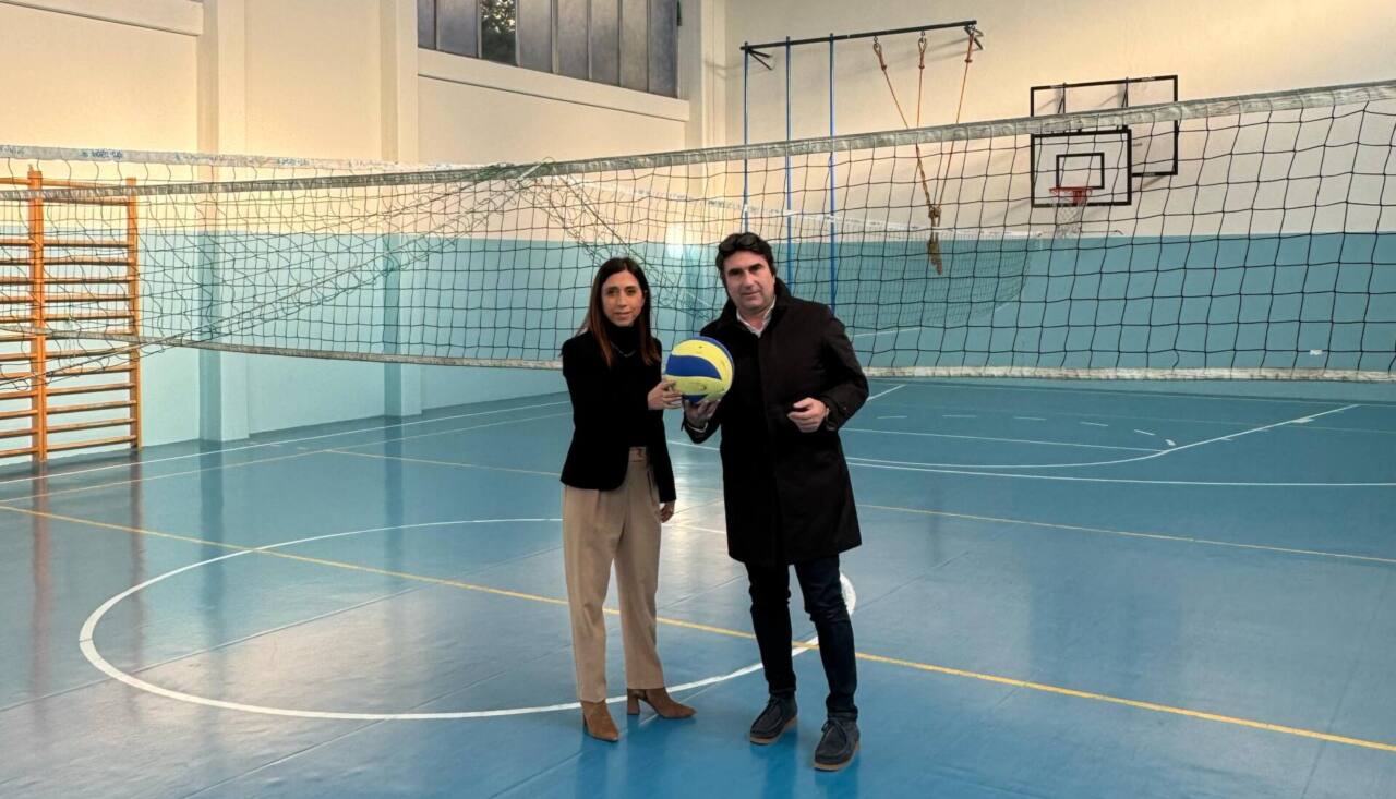 La palestra della scuola Don Milani a Pesaro