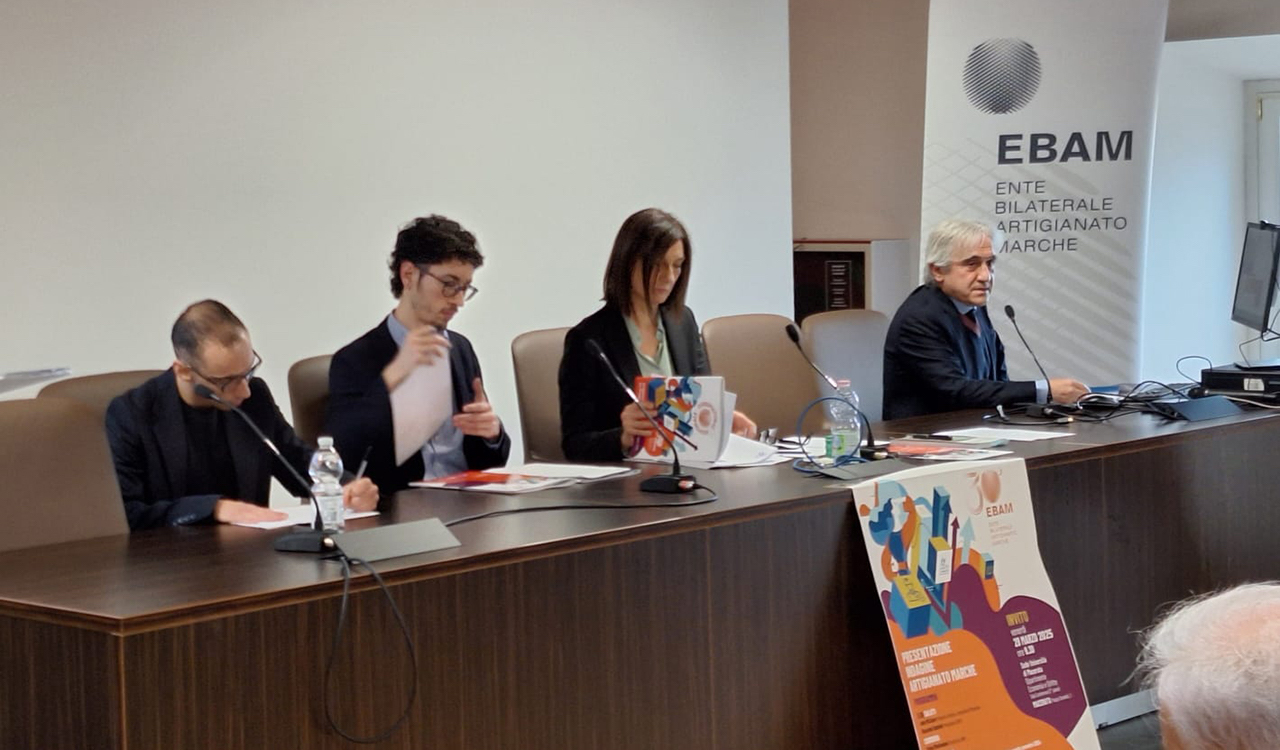 Un momento della presentazione dei dati dell'Osservatorio Ebam alla Facoltà di Economia e Diritto di UniMc