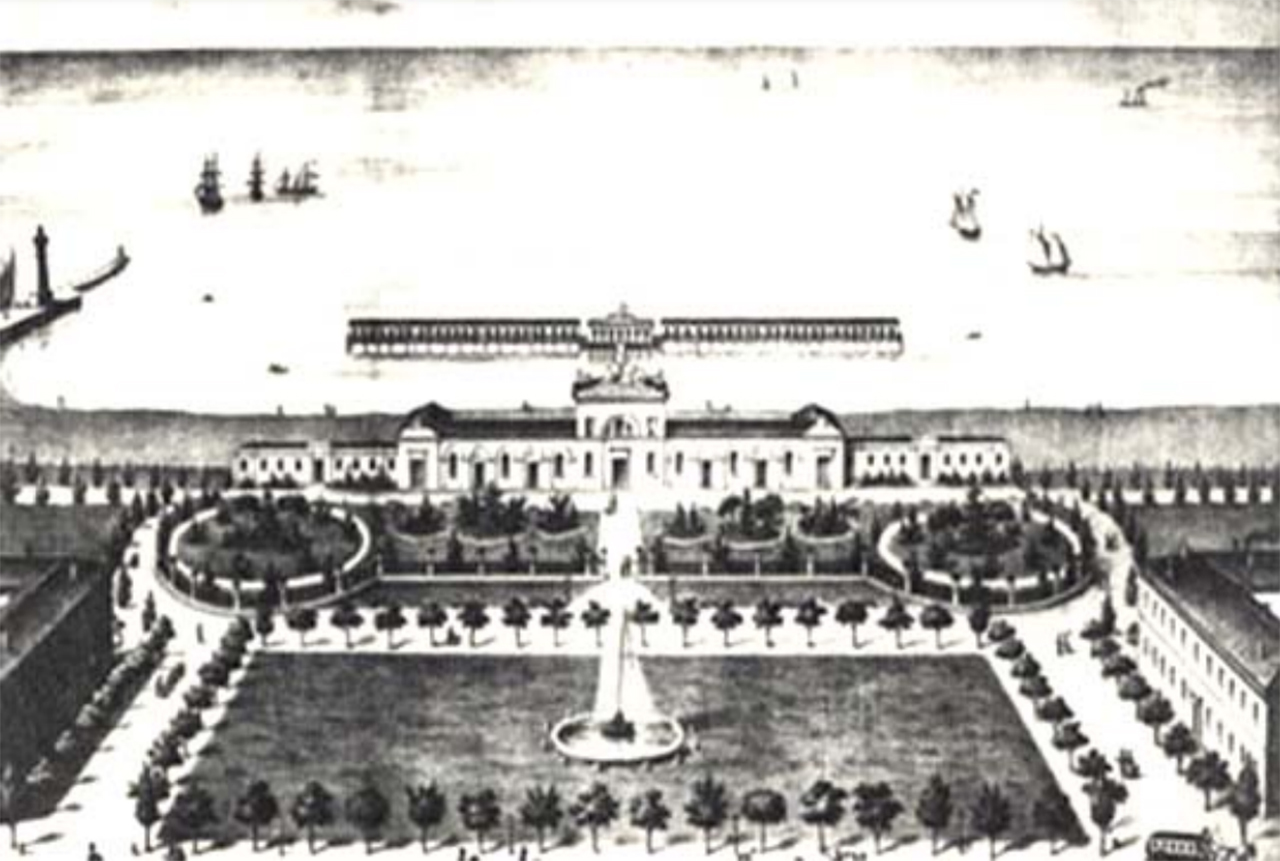 L'ex hotel Bagni a Senigallia a metà dell'800