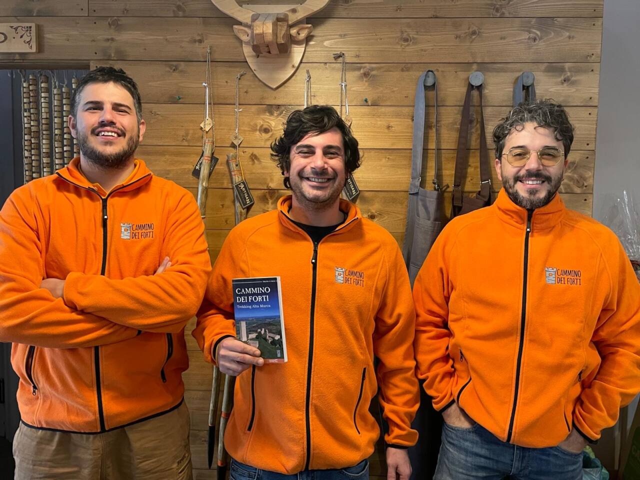 I tre fondatori del Cammino dei Forti