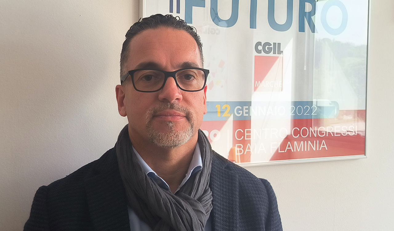 Luca Polenta, segretario generale della Filt Cgil Marche