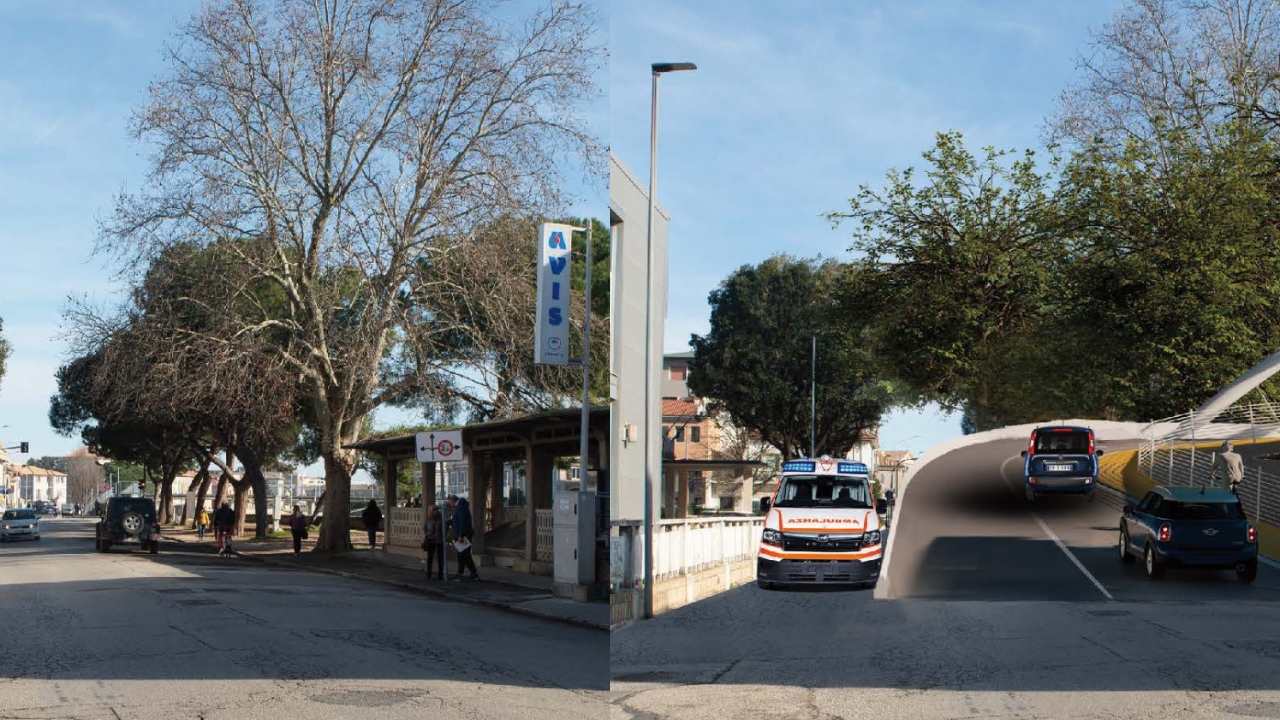 Il progetto del nuovo ponte Garibaldi a Senigallia